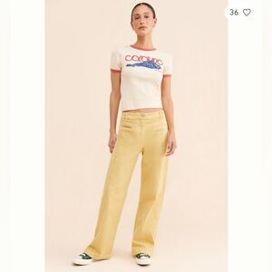 NWT Anthropologie Maeve Low Slung Trousers